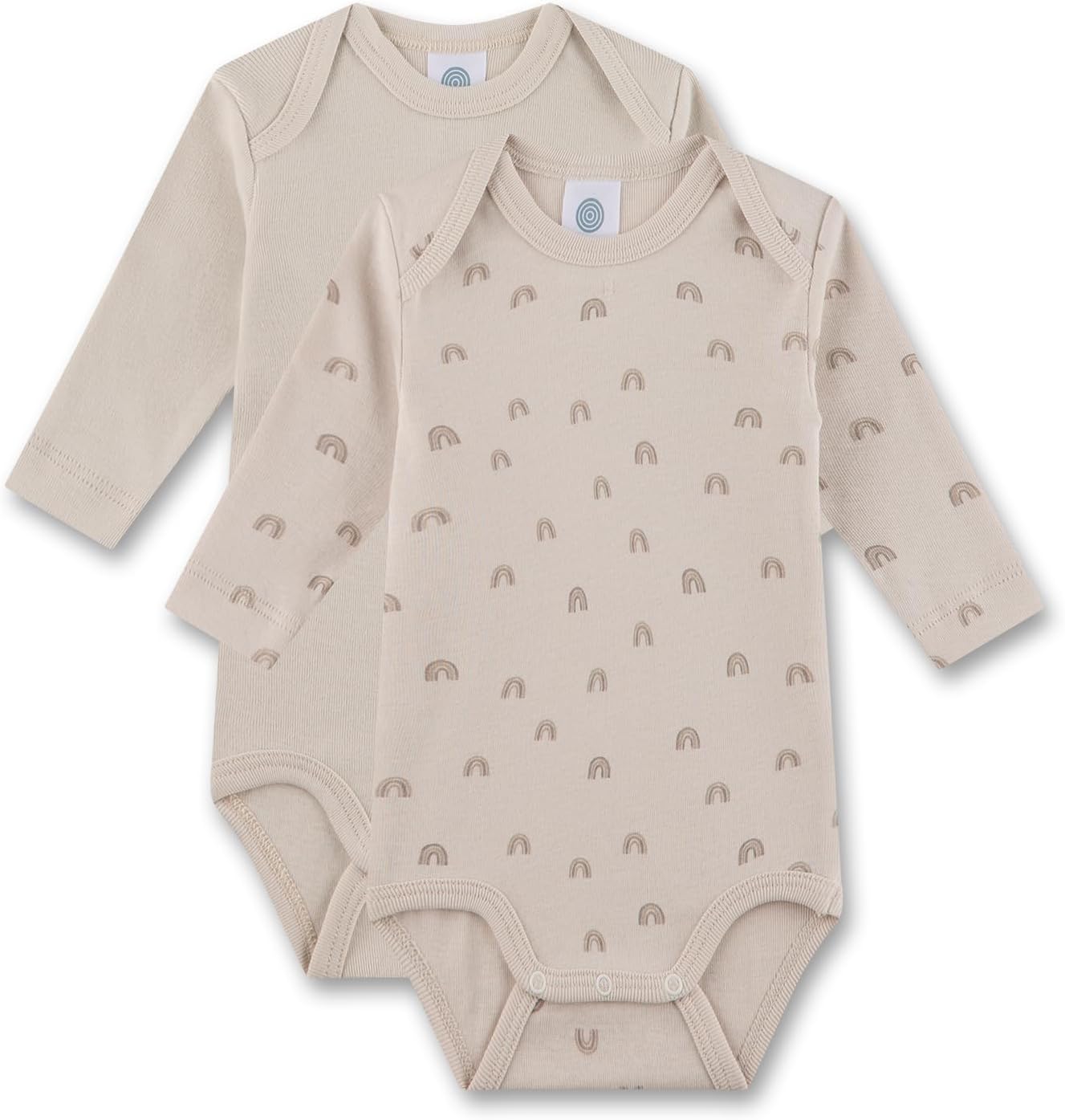 Thumbnail 3 de Sanetta Baby-Body langarm Doppelpack beige Regenbogen – Bio-Baumwolle, GOTS-zertifiziert