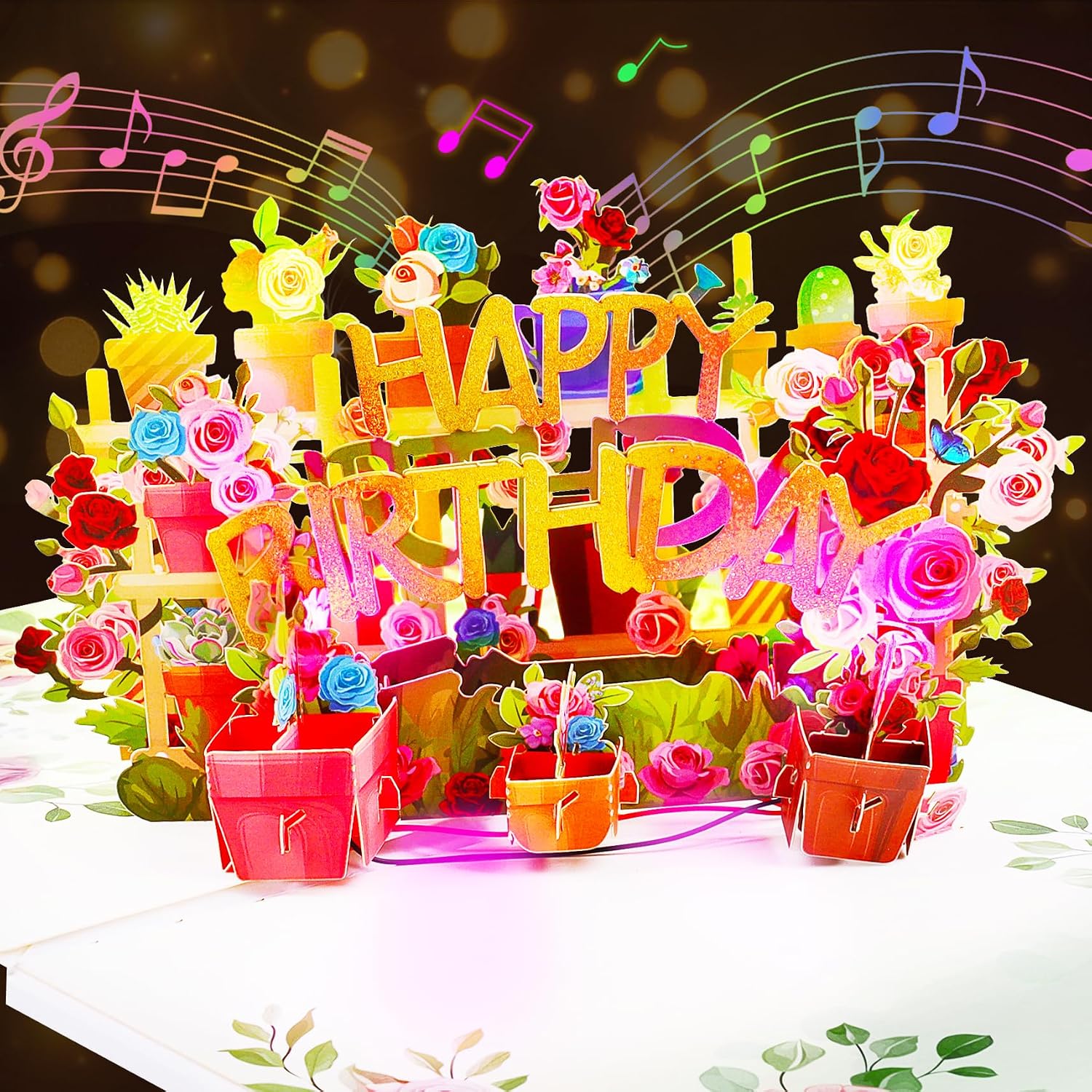 Detalle de Pop-Up Birthday Card with Music