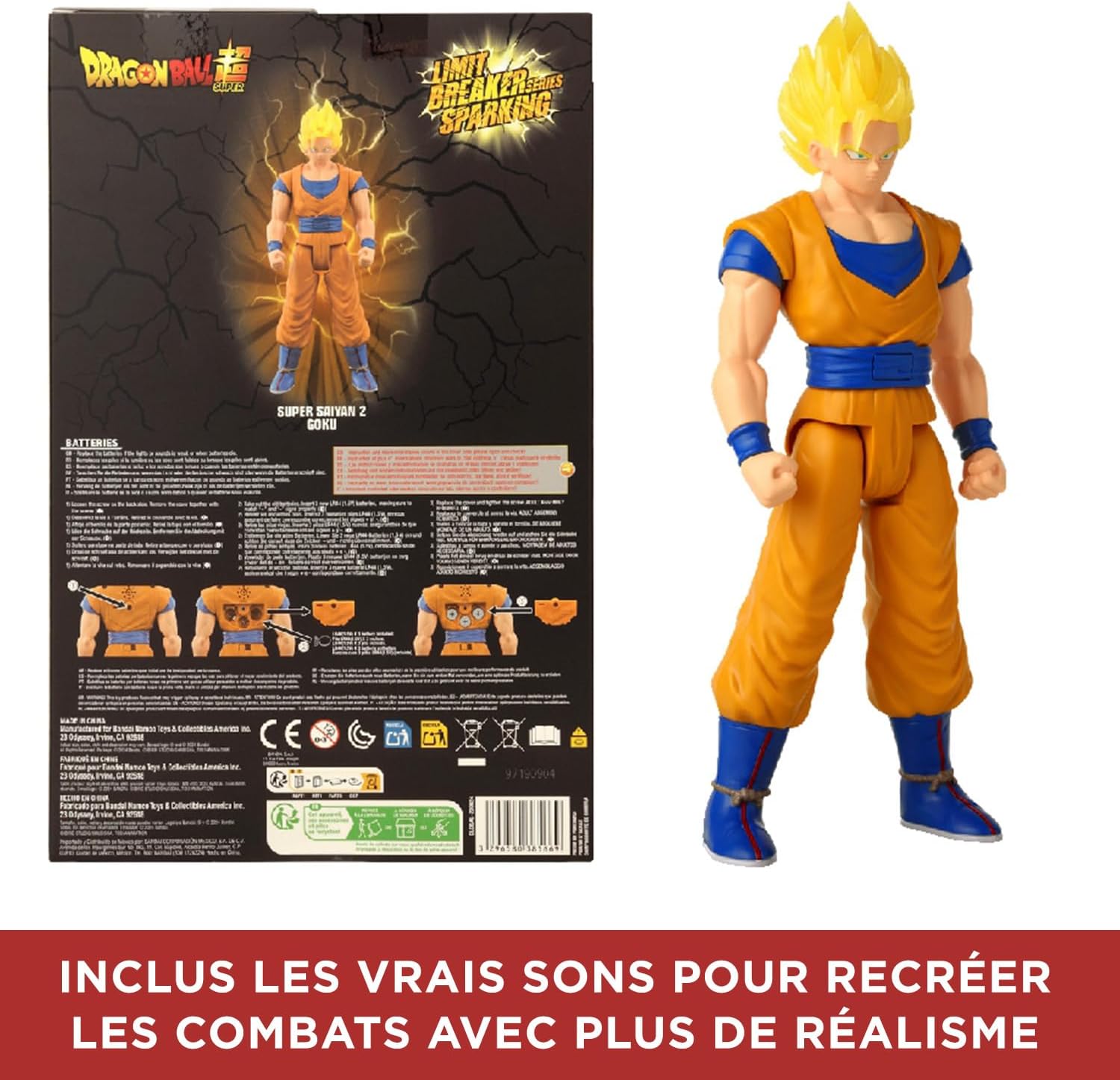 Thumbnail 4 de BANDAI Dragon Ball Goku SS2 Limit Breaker con Luz y Sonido