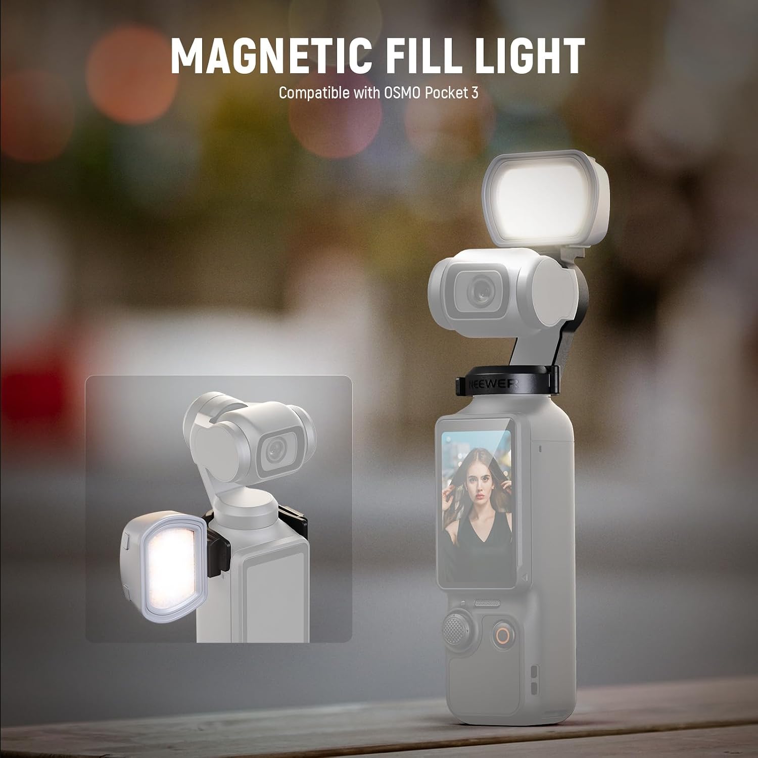 Detalle 2 de NEEWER M21 Magnetic Mini LED Light 200mAh