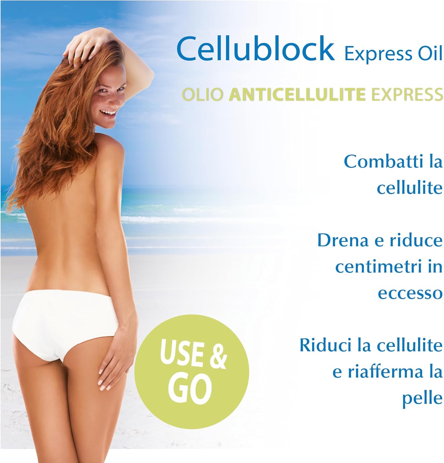 Detalle de Yacel Cellublock Express Oil – Olio concentrato anticellulite con effetto calore, 150 ml