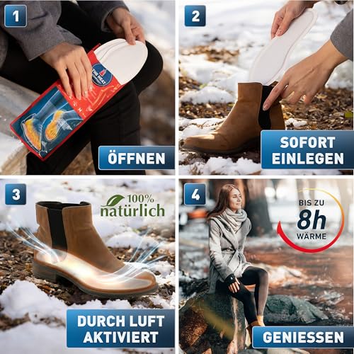 Thumbnail 2 de THE HEAT COMPANY EXTRA WARM Sohlenwärmer, 5 Paar, SMALL 36–38, 8+ Stunden