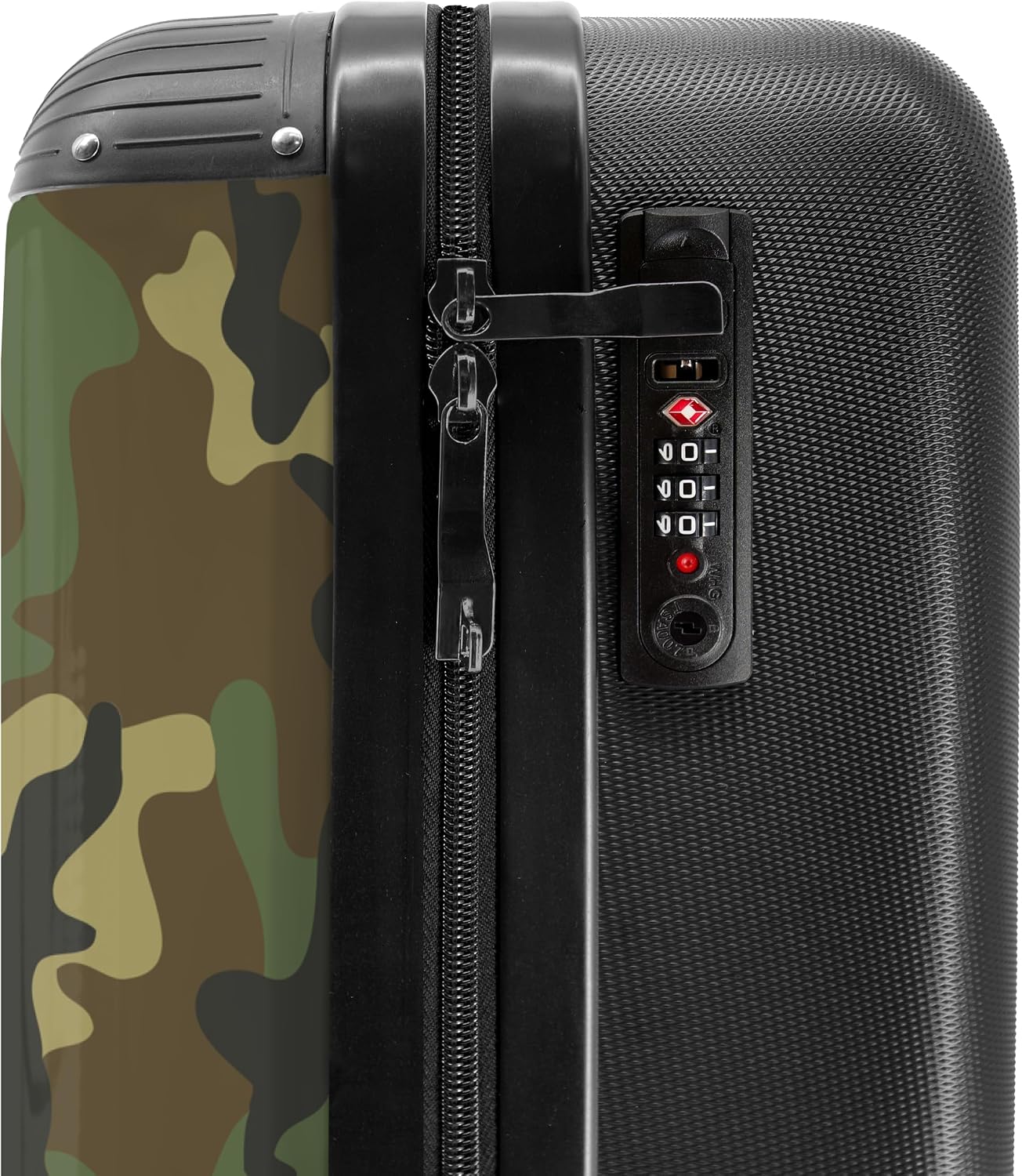 Detalle 1 de NoBoringSuitcases.com® Maleta de Cabina Camuflaje ✈