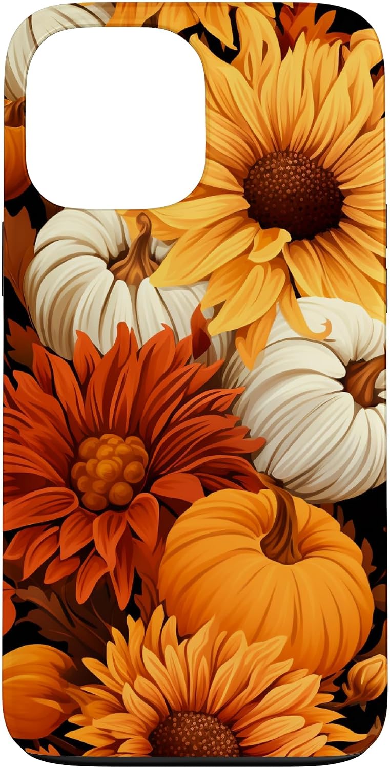 Detalle de Autumn Flower Fall Pumpkin MH0E74CX0HTUSIPHONE_13_PRO_MAX iPhone 13 Pro Max Case
