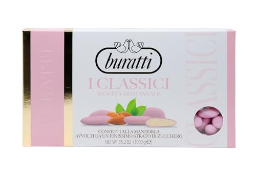 Detalle de Buratti Confetti alla Mandorla Intera Rosa – Conf. 1000 g