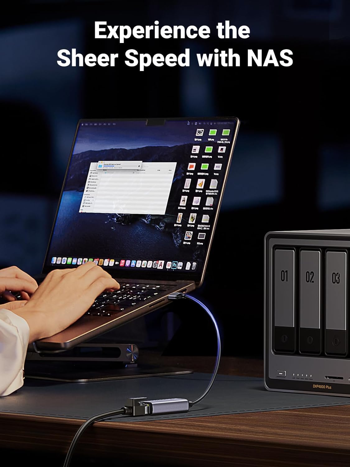 Thumbnail 2 de UGREEN USB 2.5G LAN Adapter Ethernet 2500 Mbps Gigabit ⌚