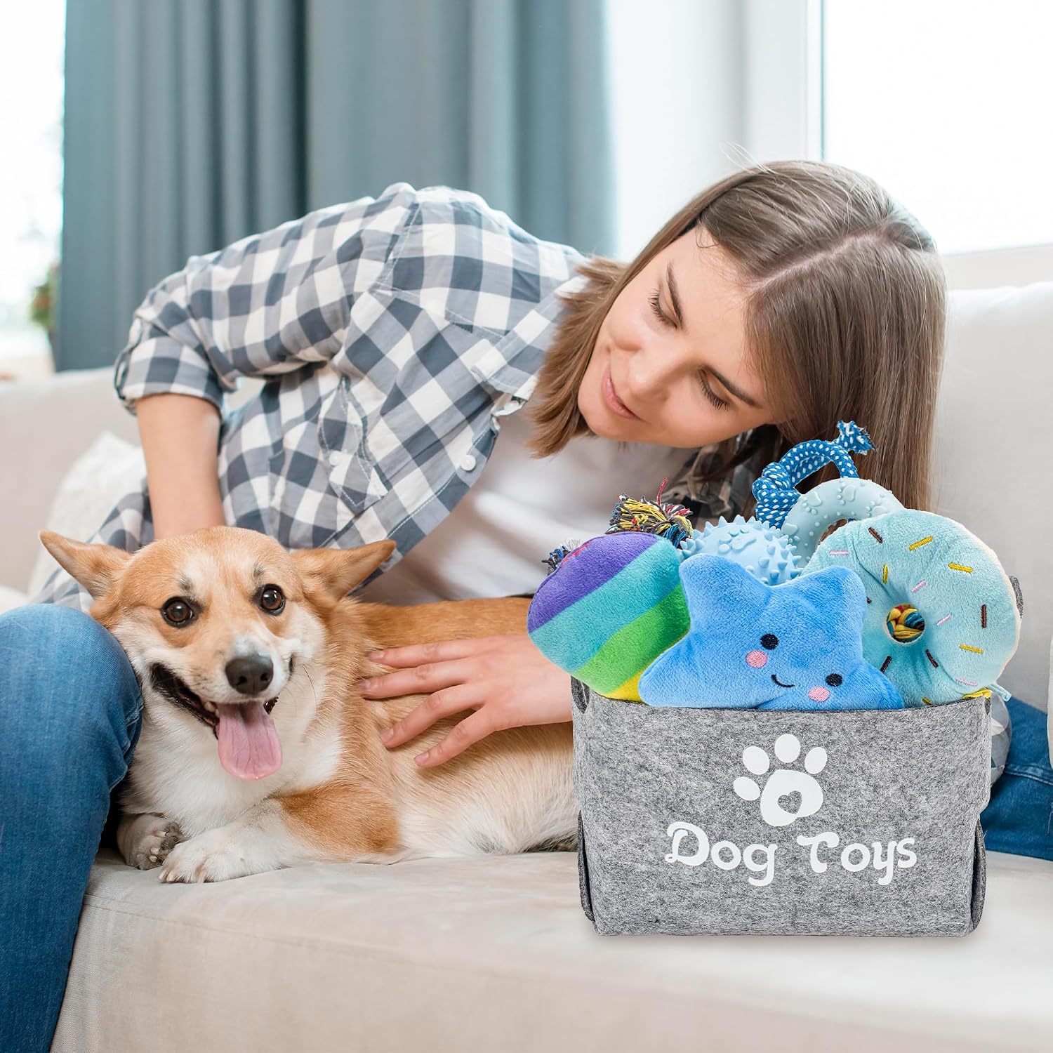 Detalle 2 de Ousiya 12 Pack Puppy Teething Toys Set