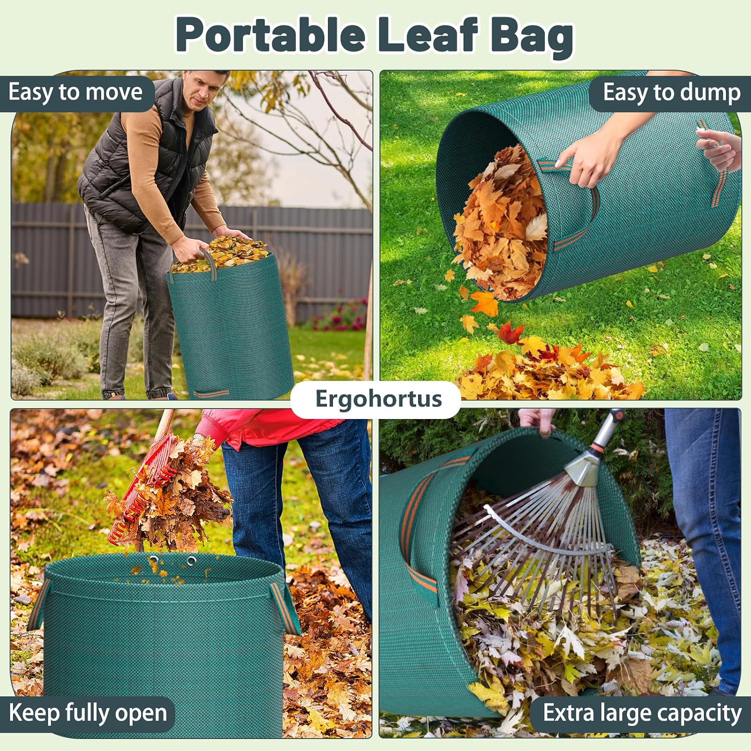 Thumbnail 4 de Ergohortus Garden Waste Bags Heavy Duty — 2 × 500L