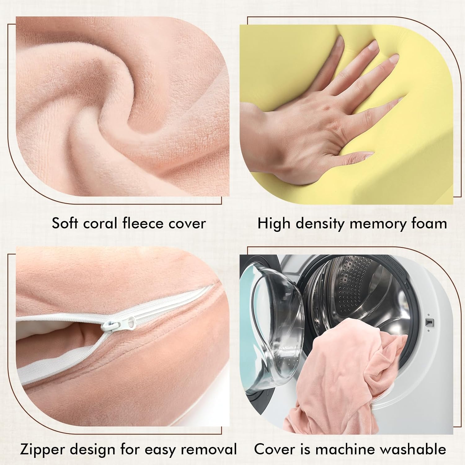 Thumbnail 3 de YGJT Nursing Pillow: Memory Foam Breastfeeding Support with Adjustable Waist Strap