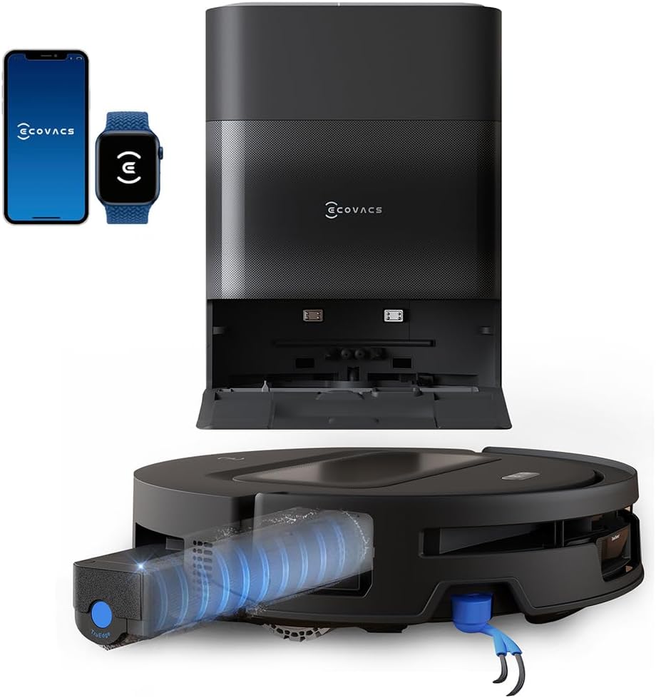 Detalle de ECOVACS DEEBOT T90 MAX PLUS ZJ2576 Robot Vacuum, 40,000 Pa, OZMO Roller 3.0