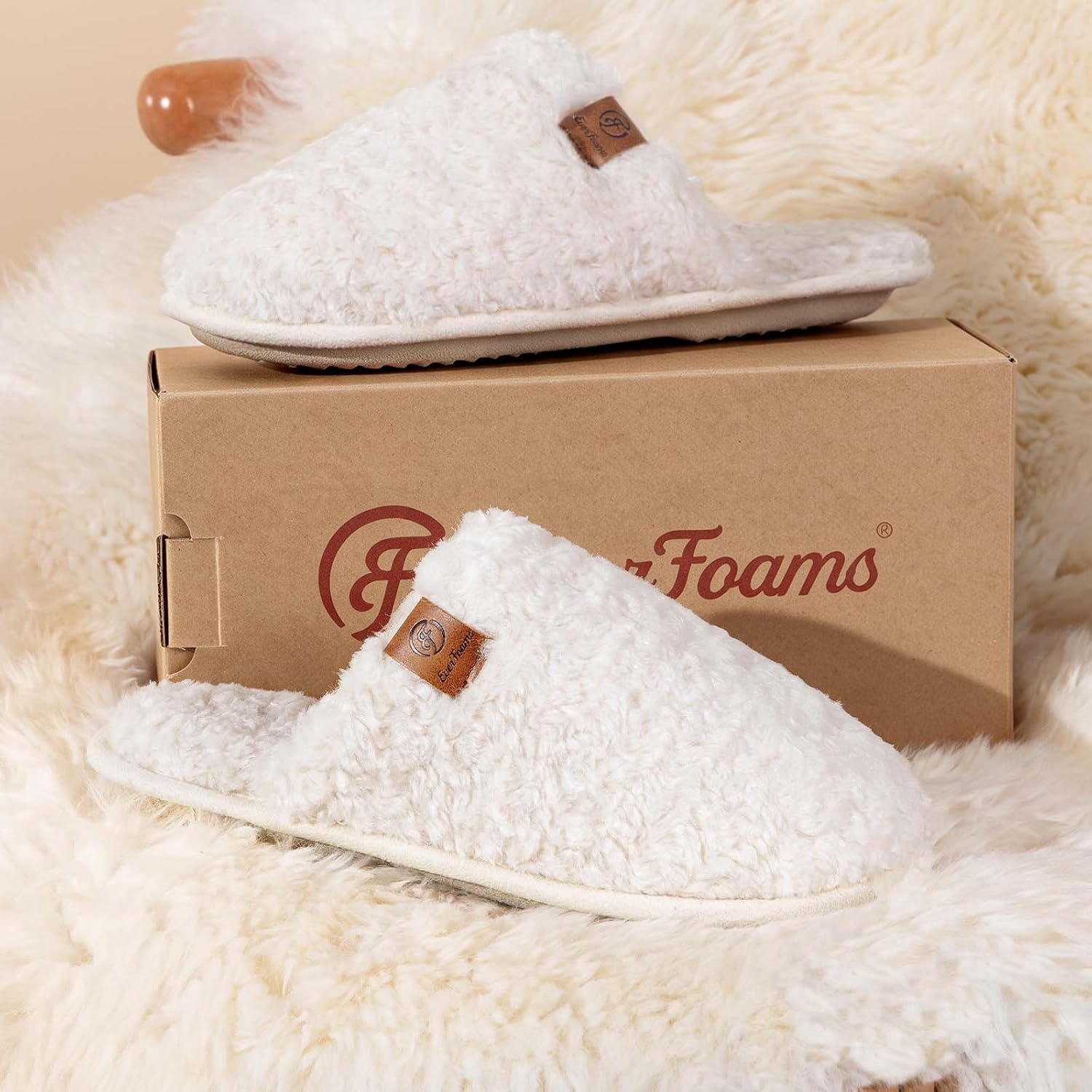 Thumbnail 6 de EverFoams Women's Cosy Alpine Shearling Memory Foam slippers