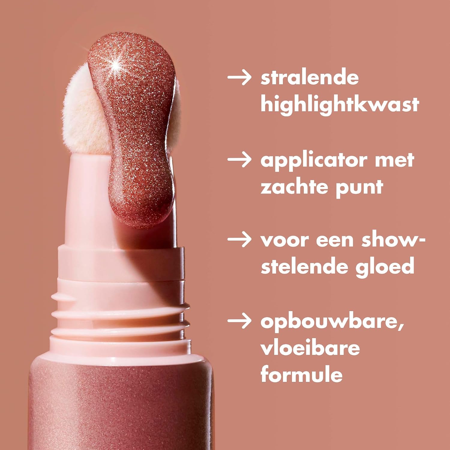 Detalle de e.l.f. Halo Glow Highlight Beauty Wand Rose Quartz vloeibare highlighter