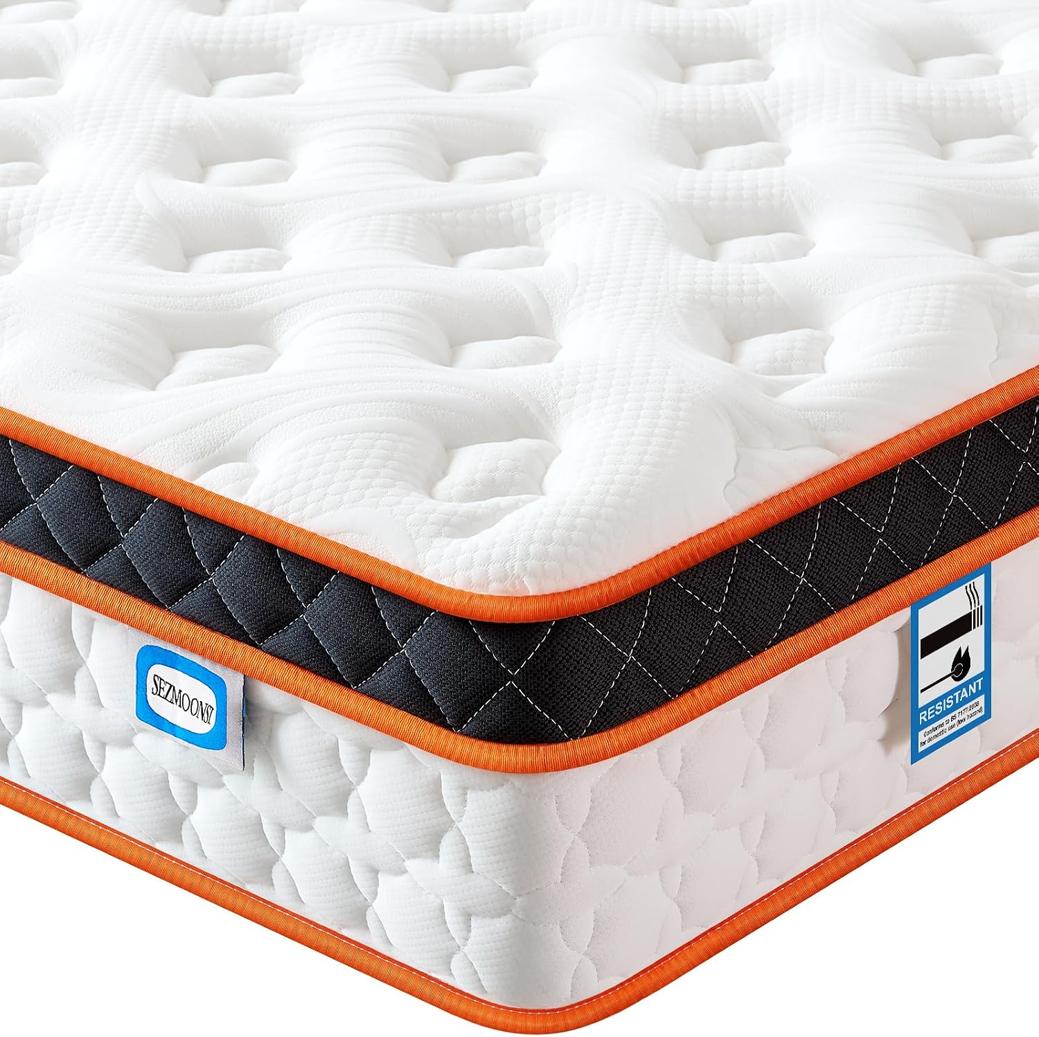 Detalle de SEZMOONSI Double Mattress 4FT6 Gel Memory Foam 135x190x23cm
