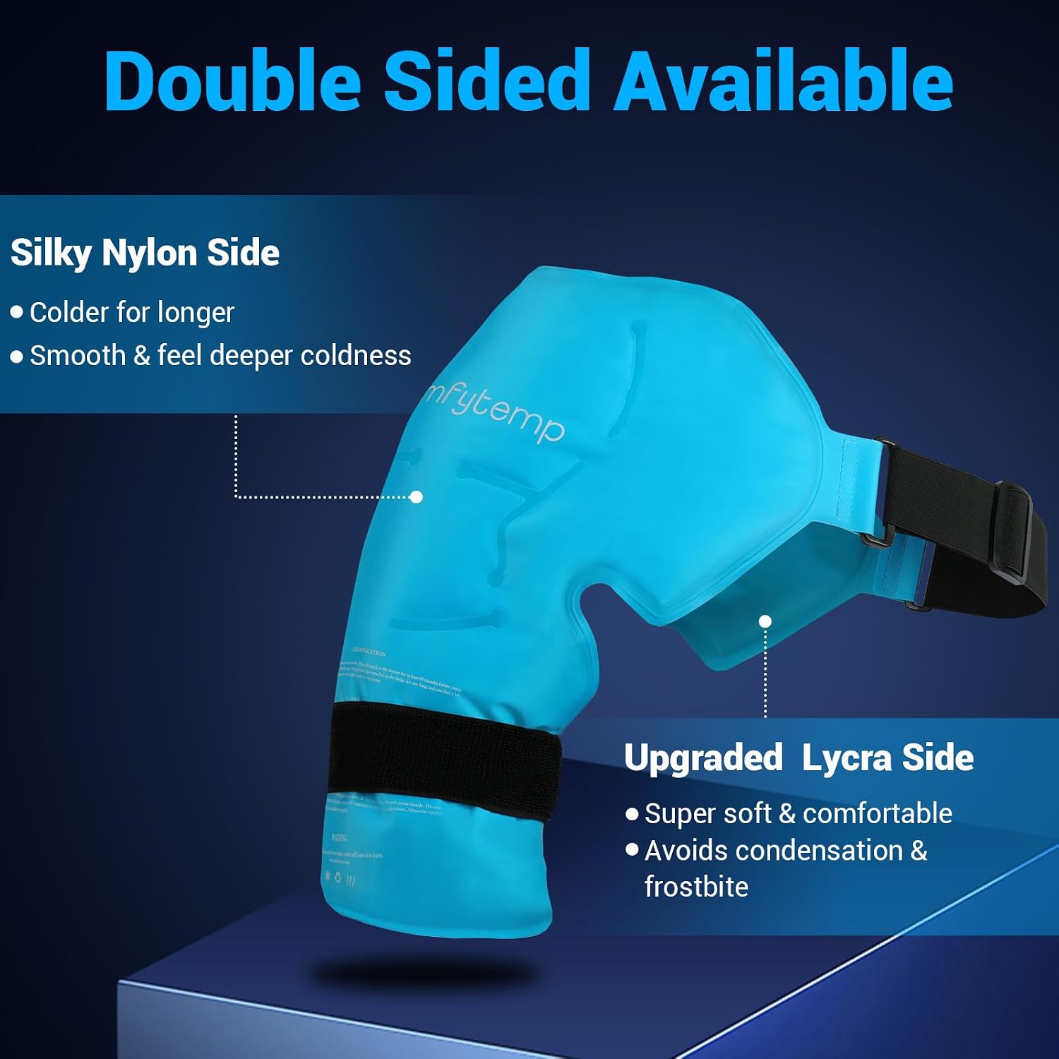 Thumbnail 4 de Comfytemp Shoulder Ice Pack, Large/X-Large Hot and Cold Therapy Wrap