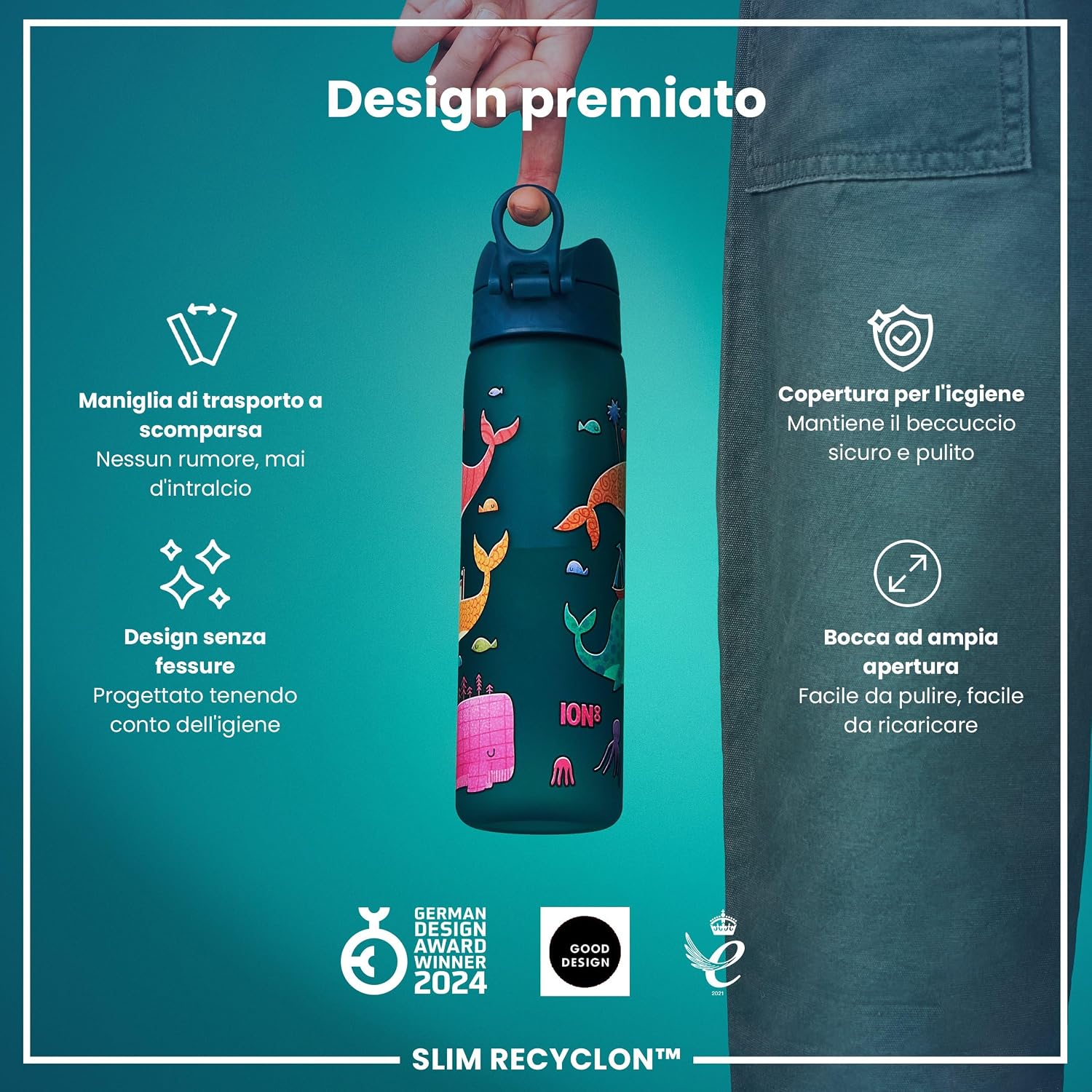 Thumbnail 5 de Ion8 Borraccia 500ml a prova di perdite 🥤