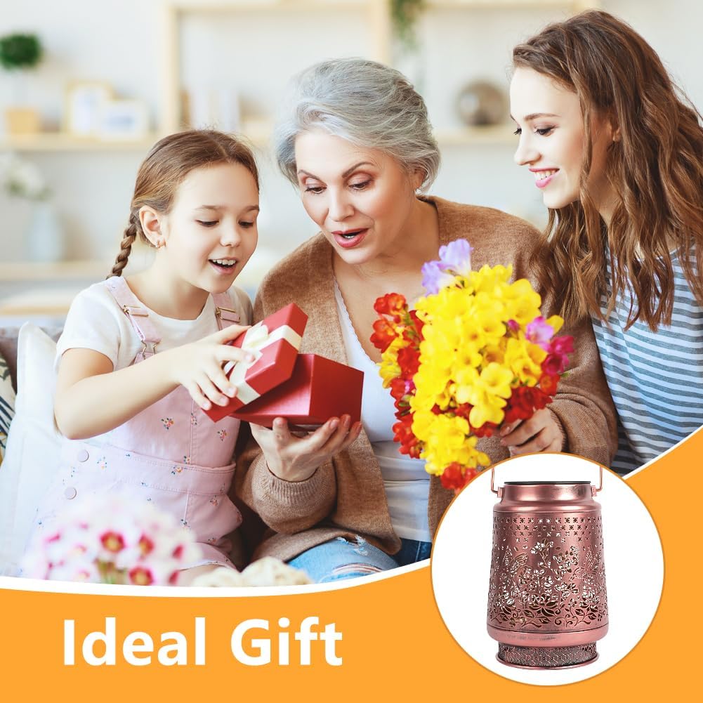 Thumbnail 6 de HOTUT Hummingbird Solar Lantern: Rustic Metal Garden Light with IP65 Weatherproofing