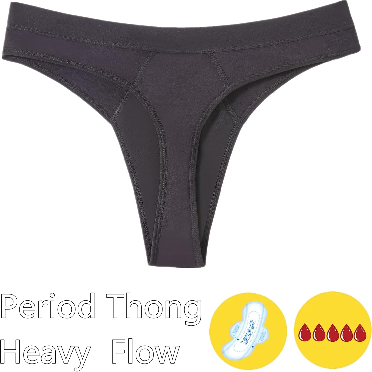 Thumbnail 4 de Period pants thong for heavy flow, 20 mL