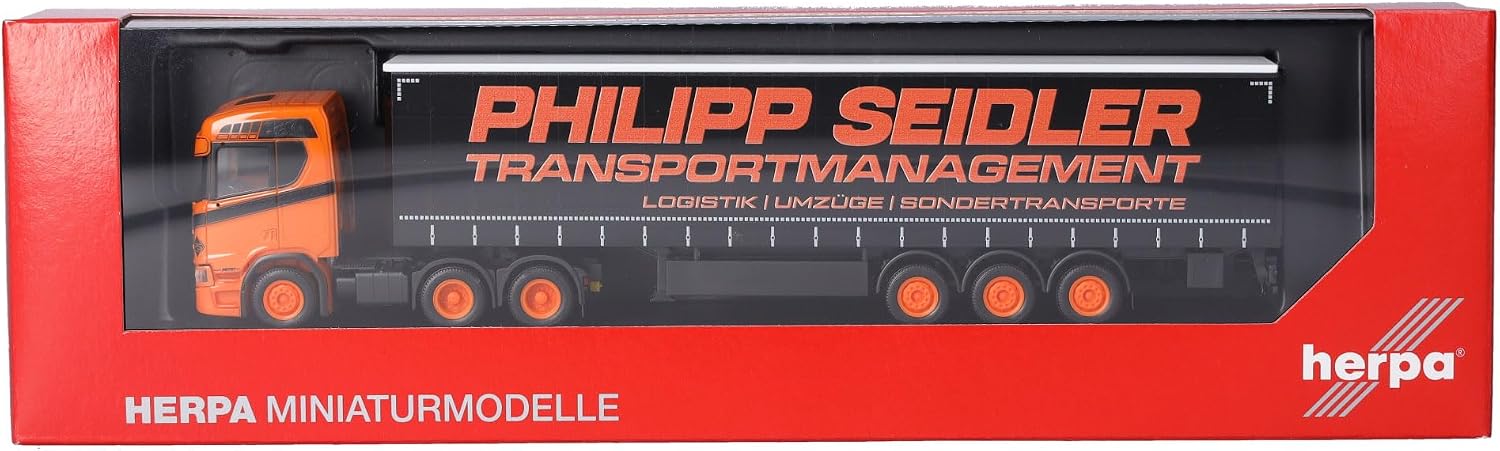 Thumbnail 4 de Herpa Scania CR 20 ND – model ciężarówki z naczepą plandekową 1:87