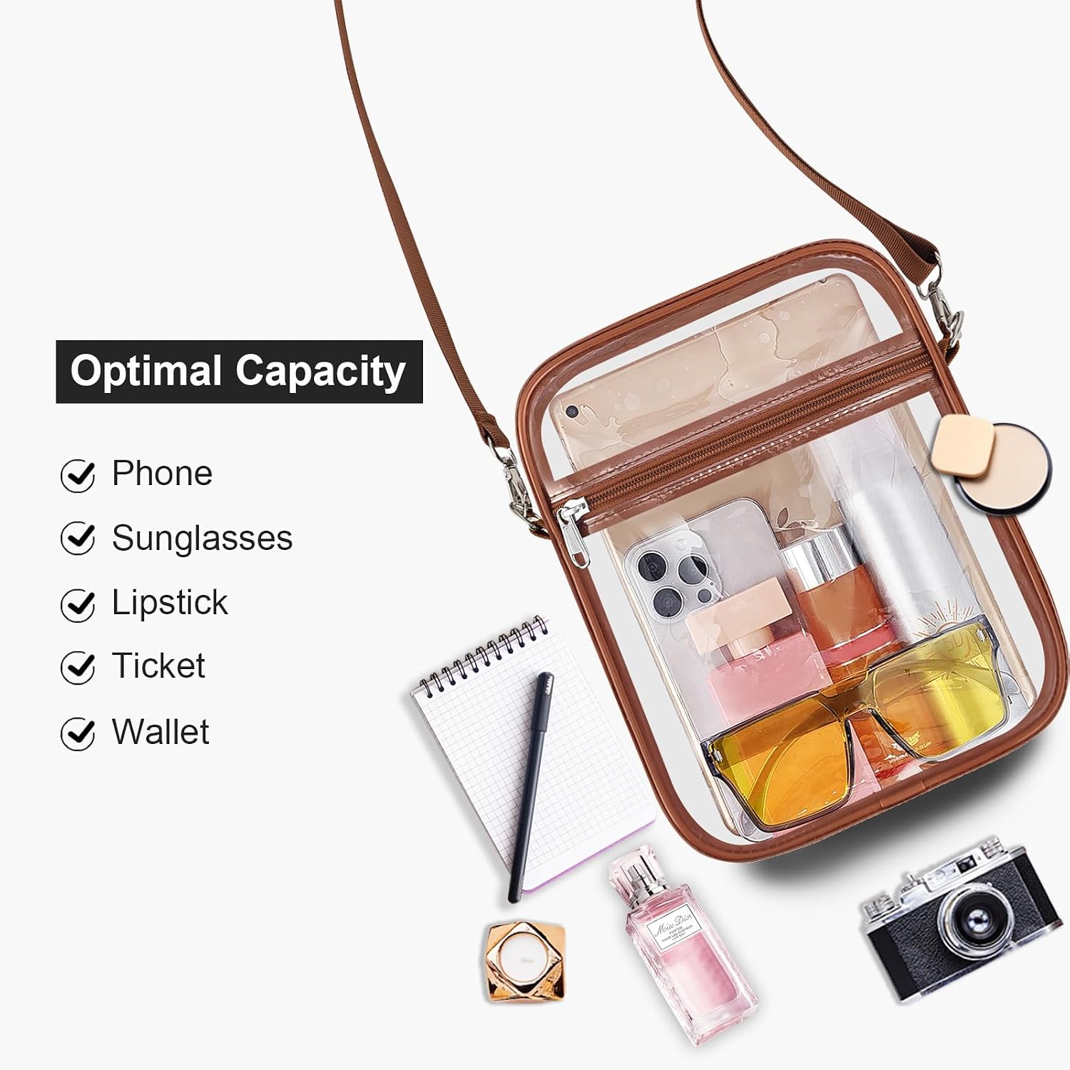 Detalle de USPECLARE Clear Crossbody Bag, PVC