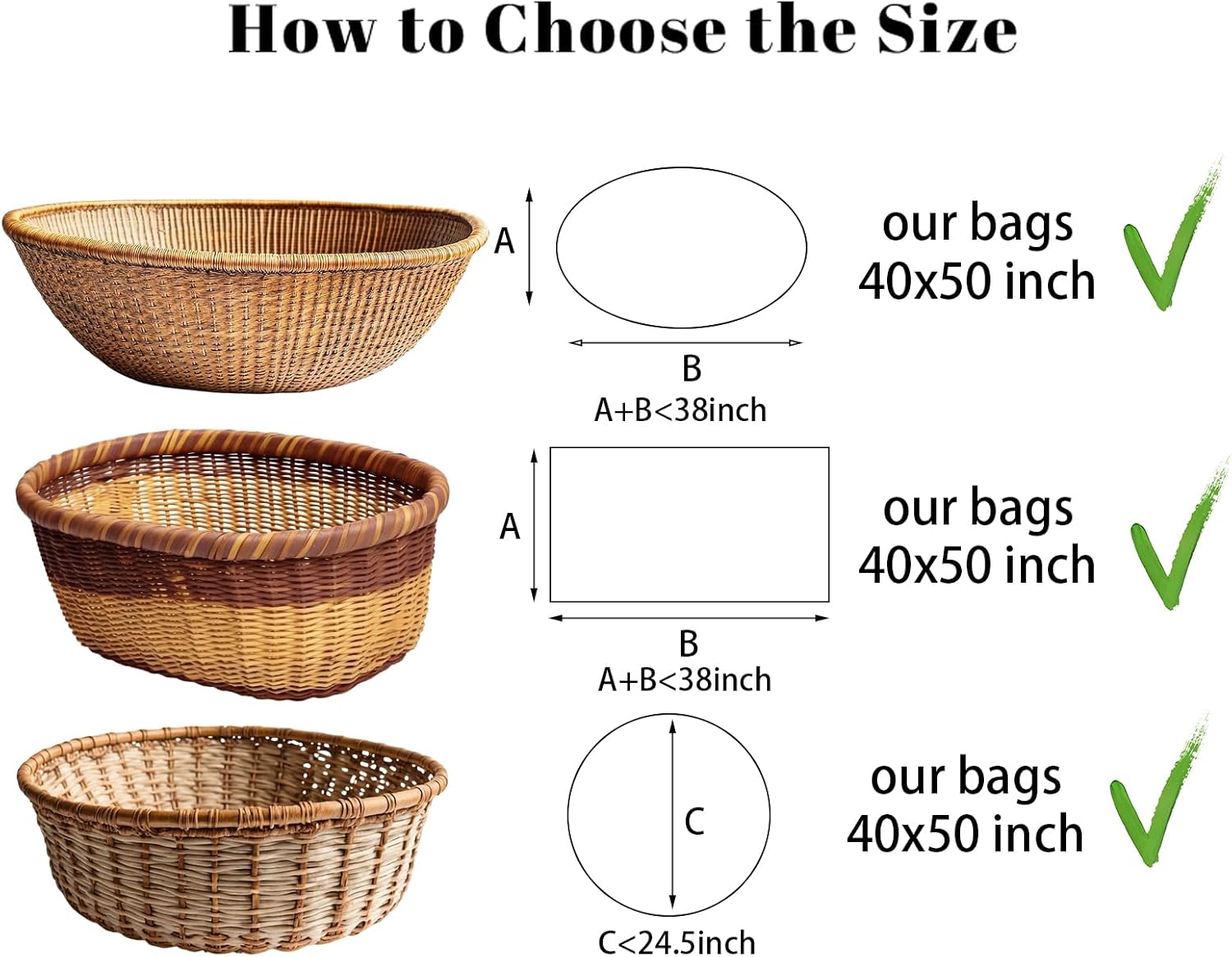 Thumbnail 2 de woric 40x50 Inch Jumbo Clear Cellophane Gift Bags (6 Pack)