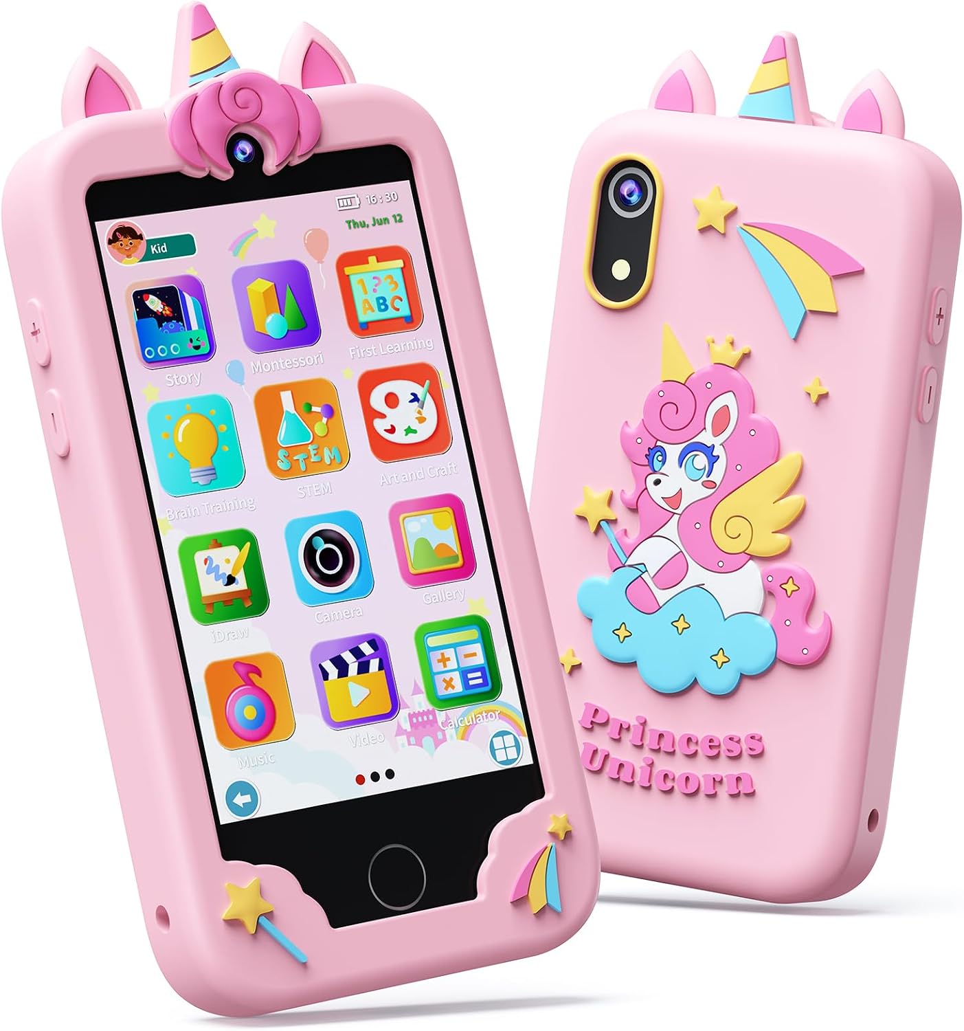 Detalle de KOKODI Kids Toy Phone, Blue, 2.8-Inch Touchscreen, Camera and Games