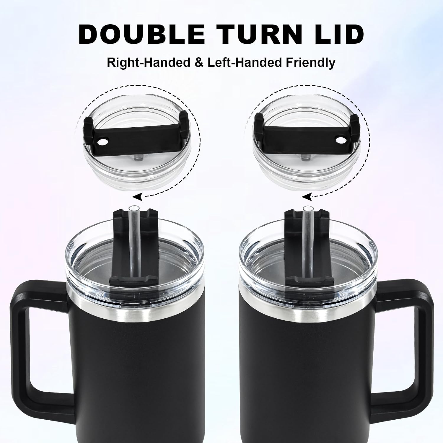 Detalle de FECBK 40oz insulated tumbler 1.2L, leak proof