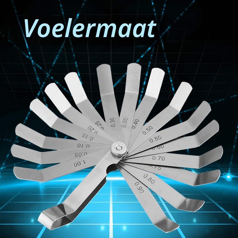 Thumbnail 3 de Hyuduo Hyuduo7ami6ytv9x voelermaat van roestvrij staal, 0,05–1,00 mm