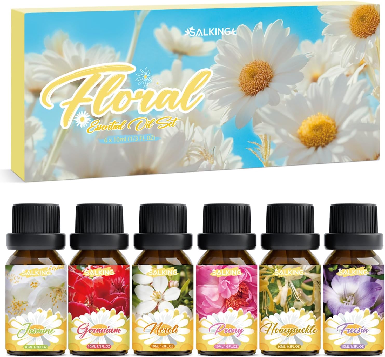 Thumbnail 6 de SALKING zomer etherische-olieset, 6 x 10 ml met zes zomerse geuren
