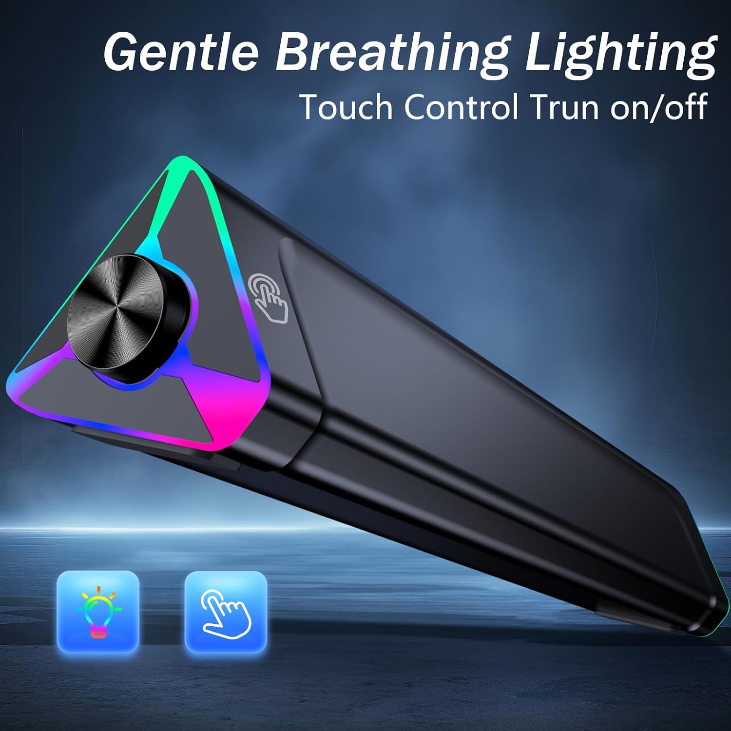 Detalle de LENRUE PC Speakers USB Soundbar