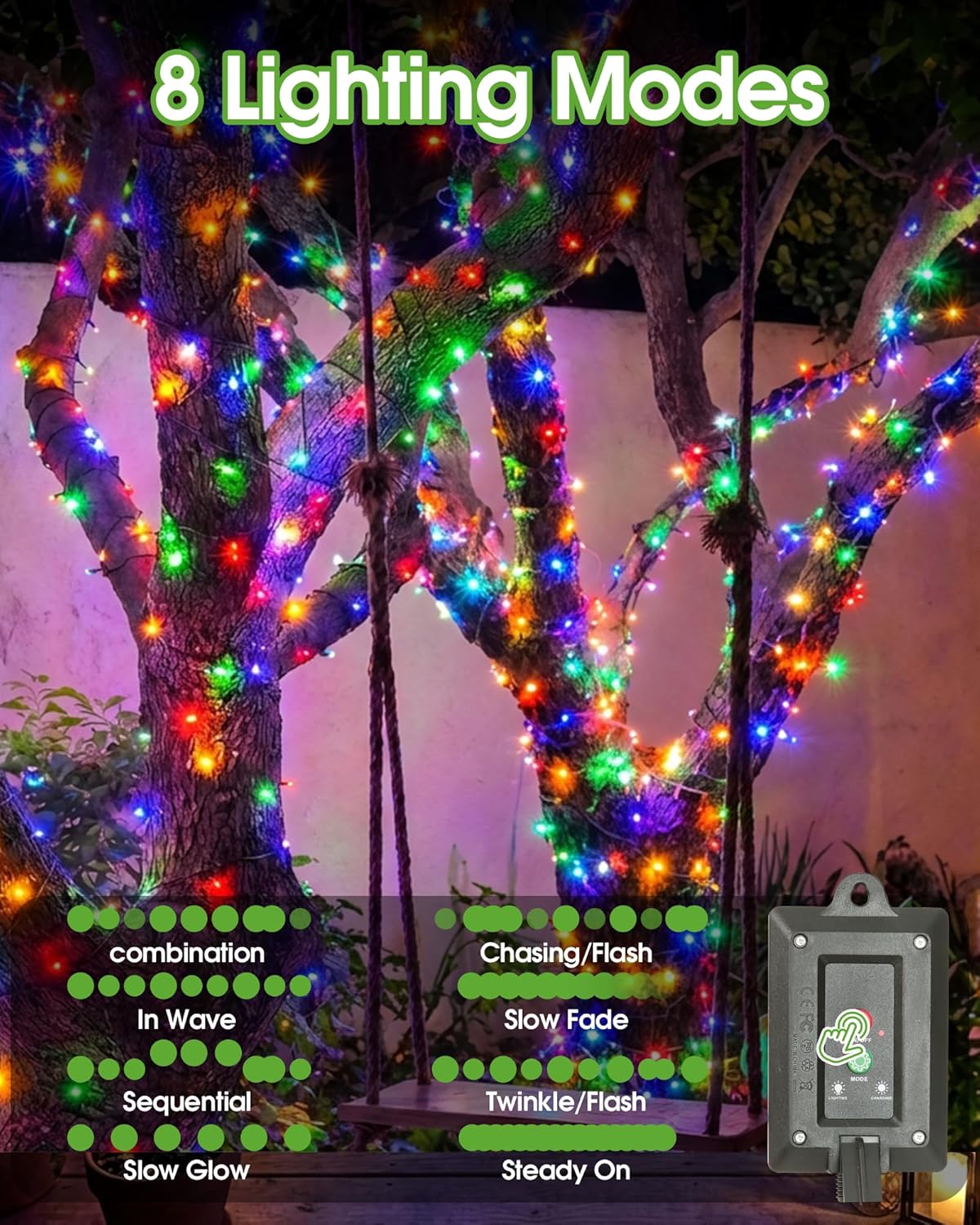 Thumbnail 1 de Lighprenix Solar Outdoor Garden Lights (20m, 200 LED, 8 modes)