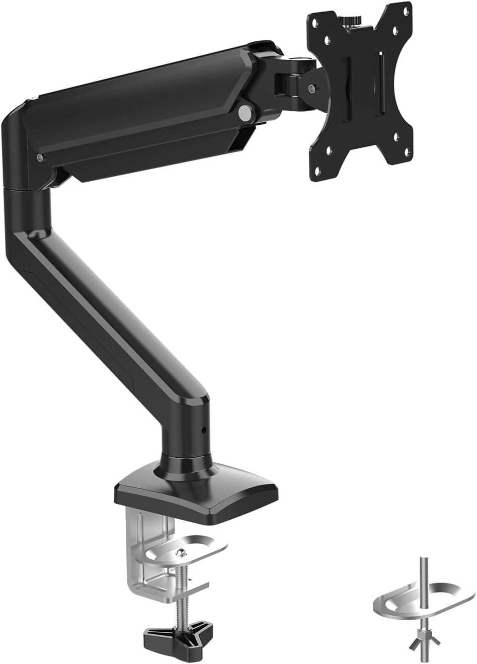 Detalle de GRIFEMA GB2003-1 Single Monitor Arm Desk Mount (13–32 in) with Gas Spring, VESA 75/100mm, Black
