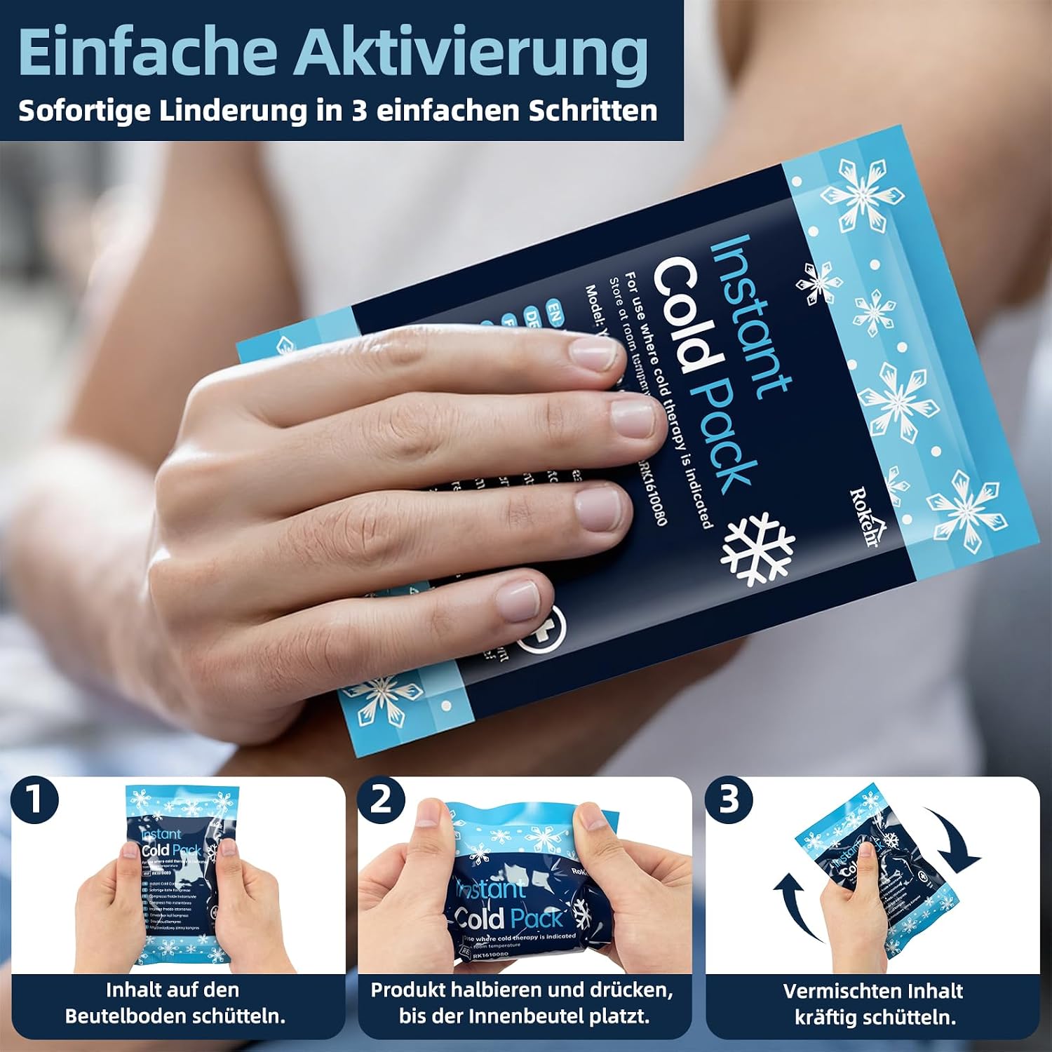 Detalle 2 de Rokehr Sofort-Kälte-Kompresse 10 Stück