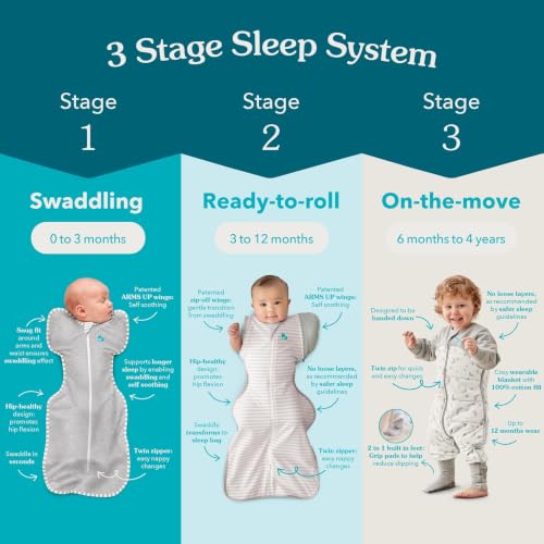 Thumbnail 6 de Love To Dream Swaddle Up Transition Bag NB 2.2–3.8kg, Bees Oatmeal, 2.5 Tog
