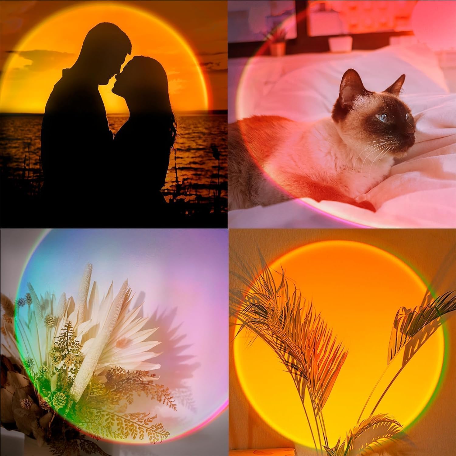 Thumbnail 6 de Kangtaixin Sunset Lamp RGB – Sonnenuntergang-Lampe mit App-Steuerung und 360° drehbarem LED-Projektor