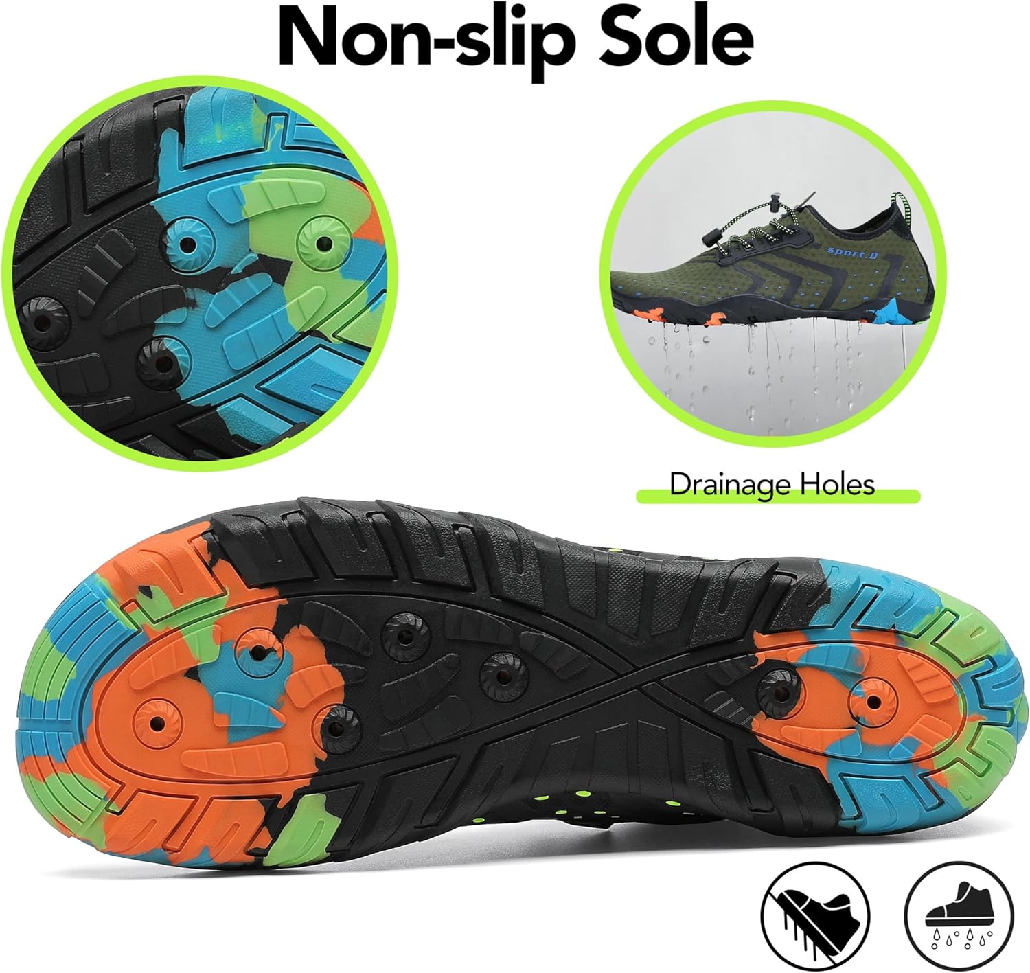 Thumbnail 4 de SAGUARO Badeschuhe Strandschuhe Aquaschuhe Surfschuhe – Gr. 35–48 für Damen, Herren, Kinder