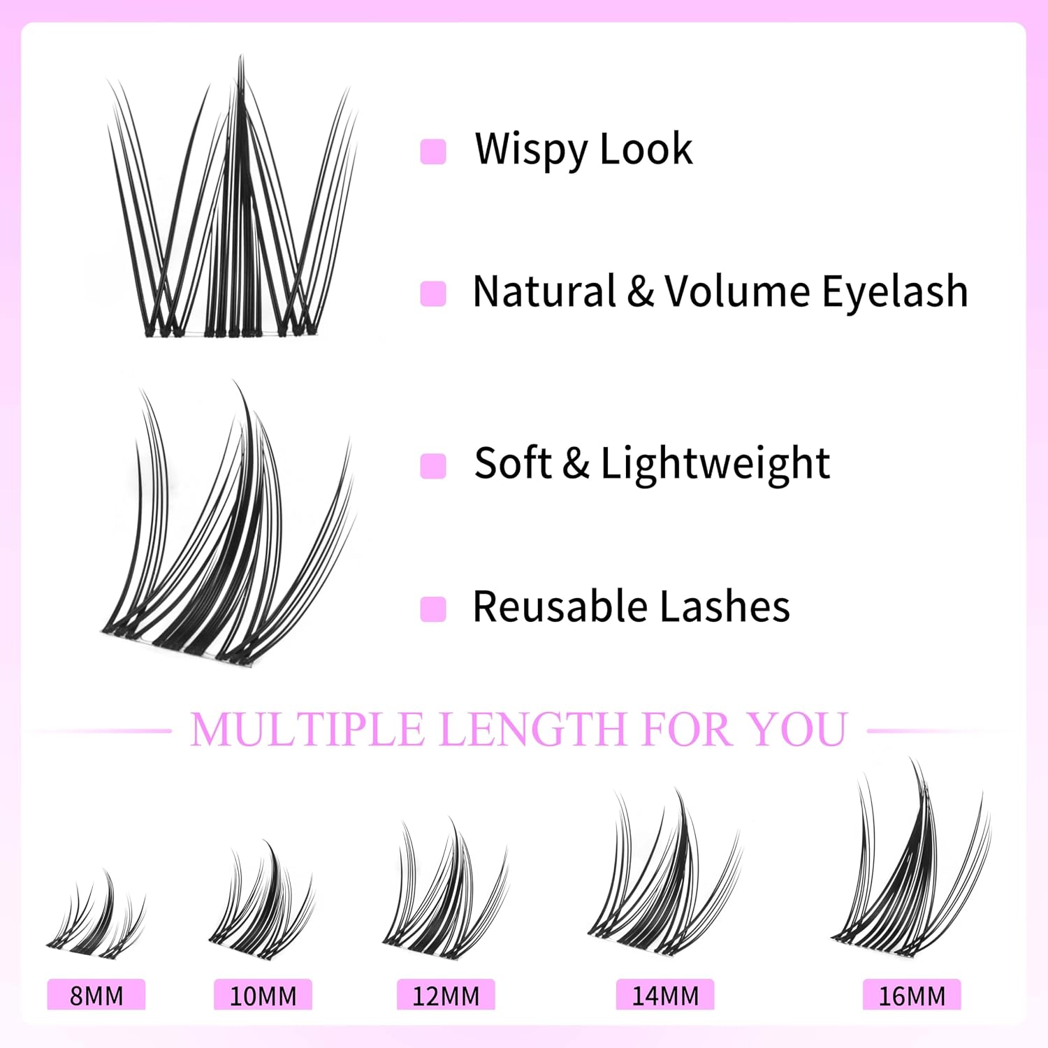 Thumbnail 2 de VEYESBEAUTY Wimpern Extensions 8–18 mm falsche Wimpern 👁