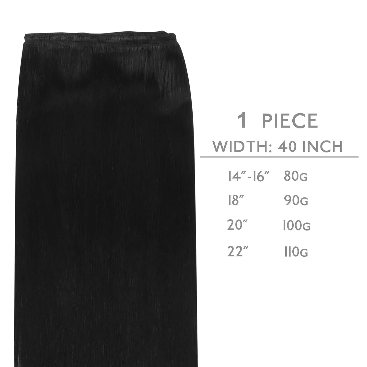 Thumbnail 1 de WENNALIFE 24 Inch Sew‑In Remy Hair 120g