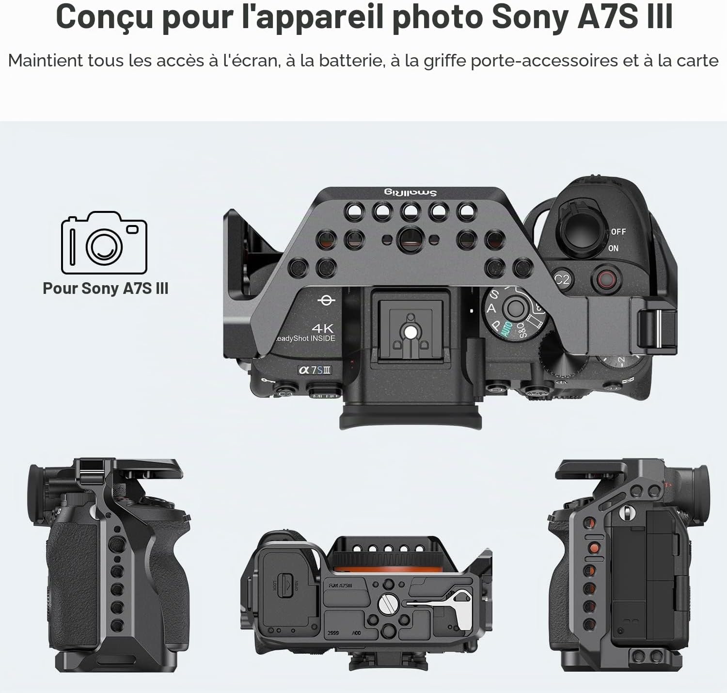 Thumbnail 2 de SMALLRIG A1 Cage 2999 Sony A1/A7SIII