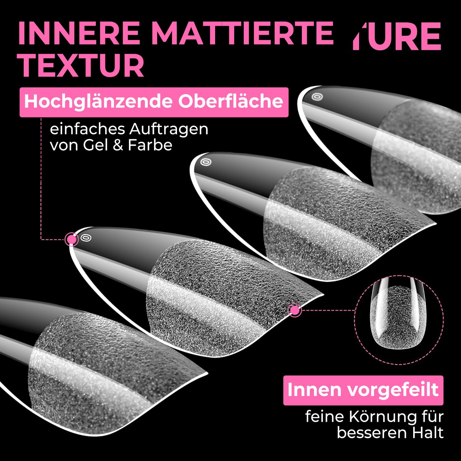 Thumbnail 5 de UNA GELLA Mandel Nail Tips 216 Stück 💅