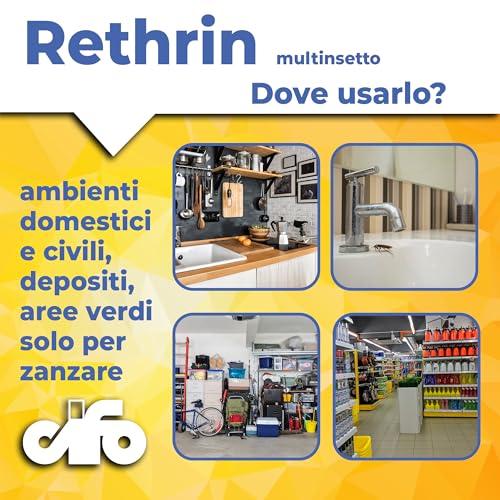 Detalle de CIFO Rethrin Multinsetto 500 ml – Insetticida multi‑insetto per casa, senza gas propellenti