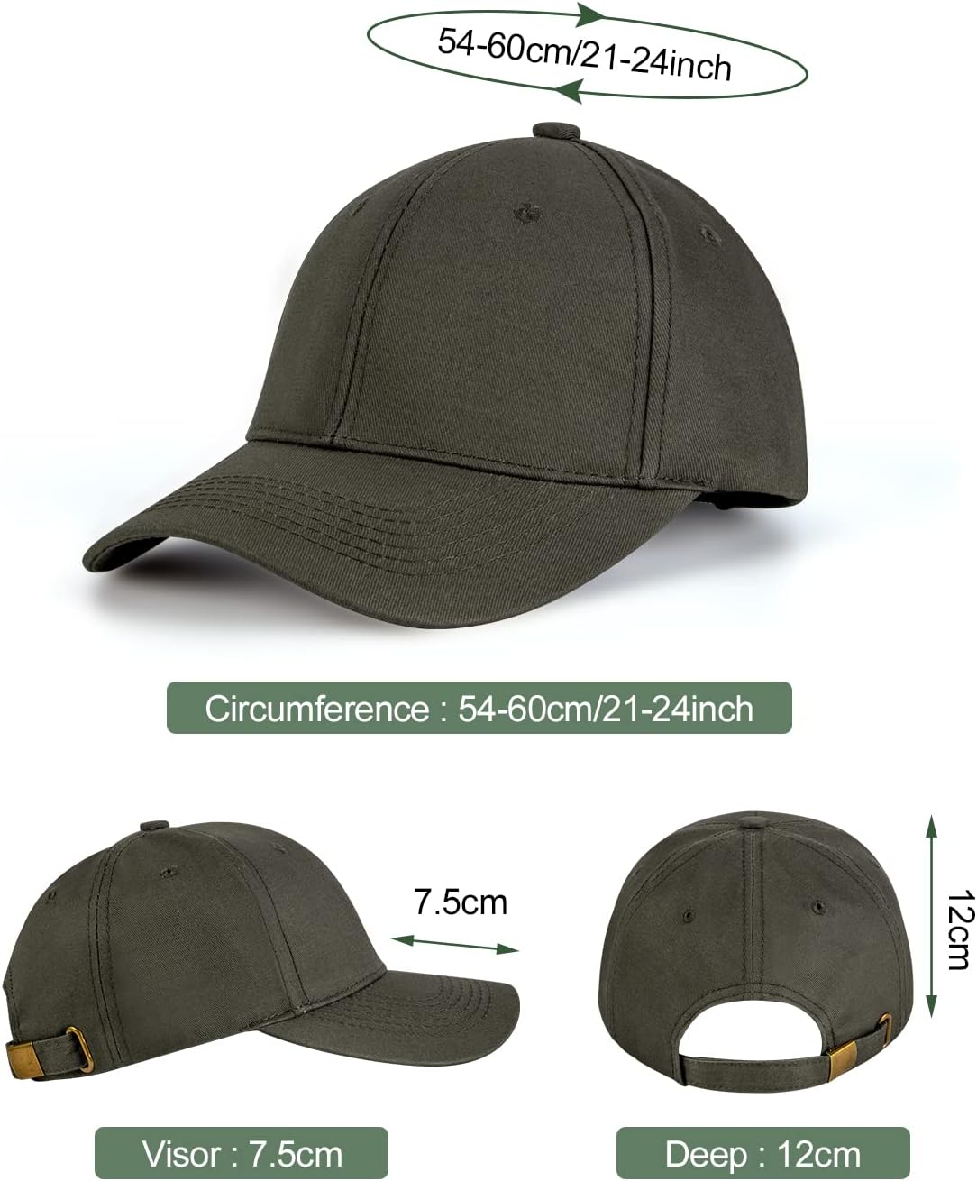 Detalle 1 de Baseball cap unisex, adjustable cotton hat