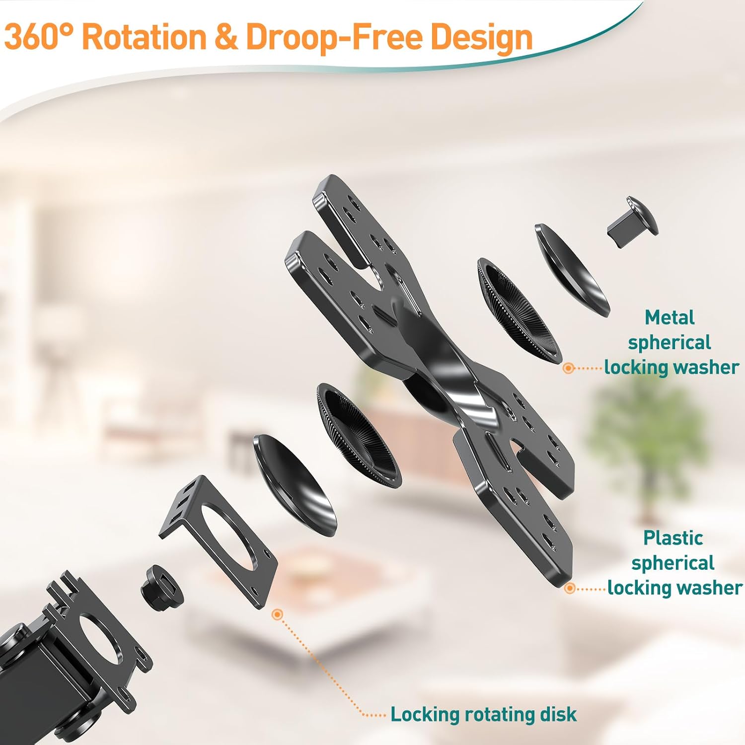 Thumbnail 4 de ELIVED universal TV mount for 14–30in TVs