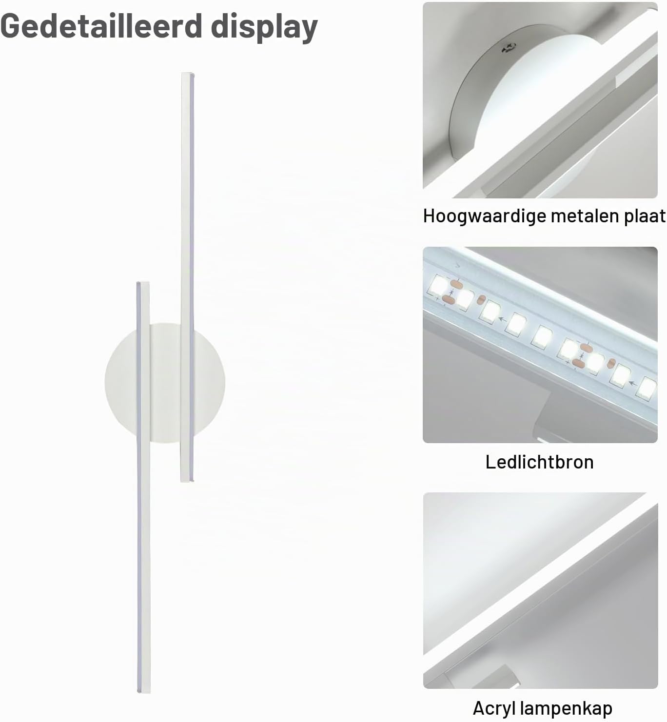 Thumbnail 1 de Riserva BO-84N/7X wandlamp, 24 W, 2.700 lm en koudwit LED-licht