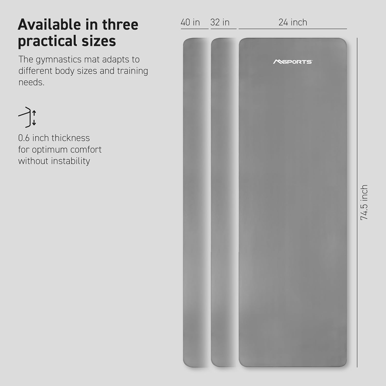 Thumbnail 6 de MSPORTS Yoga Mat Premium Non Slip Thick – Extra Comfort for Home Workouts