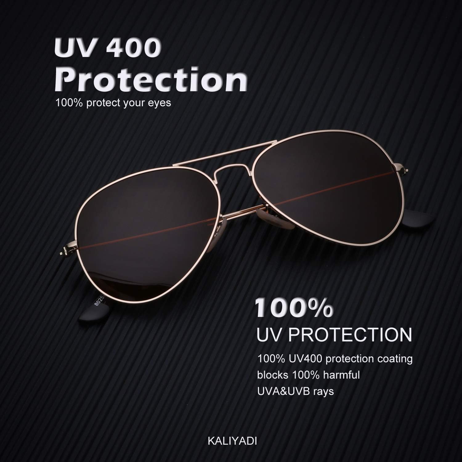 Detalle 2 de KALIYADI Classic Aviator 3-Pack Sunglasses 🕶