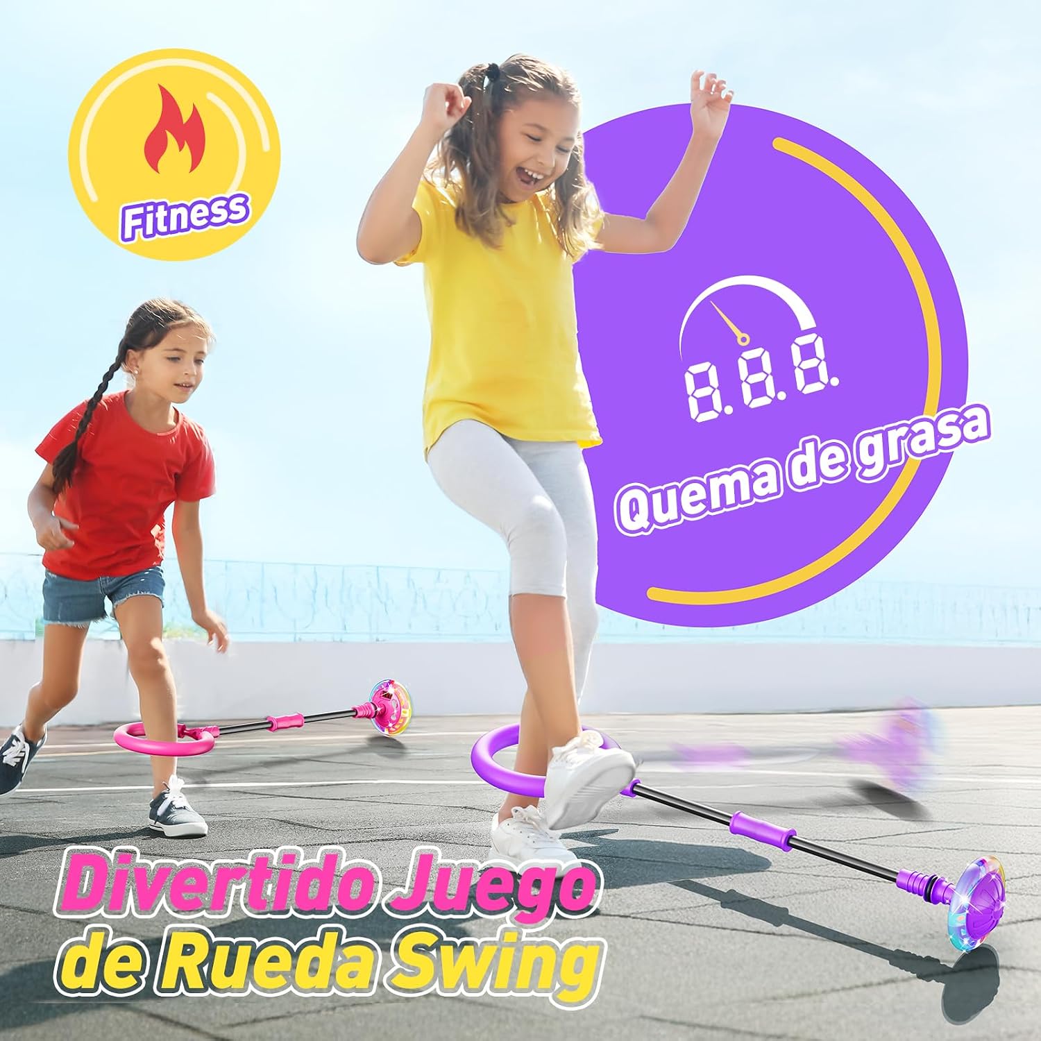 Thumbnail 2 de Hot Bee Skip It recargable violeta 11 años