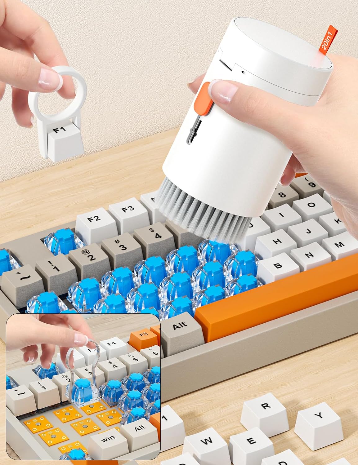 Detalle 2 de Tounee Tastatur Reinigungsset 20‑in‑1