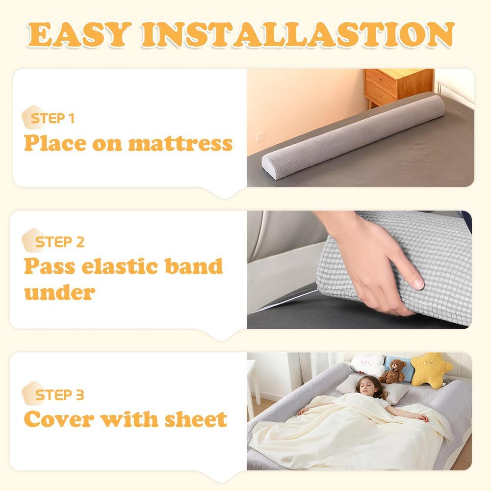 Thumbnail 5 de DUJUIKE Bettschutzgitter 150 cm Memory-Schaum