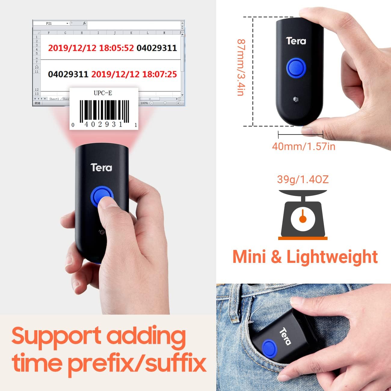 Thumbnail 5 de Tera Bluetooth Lecteurs 1D 3-en-1