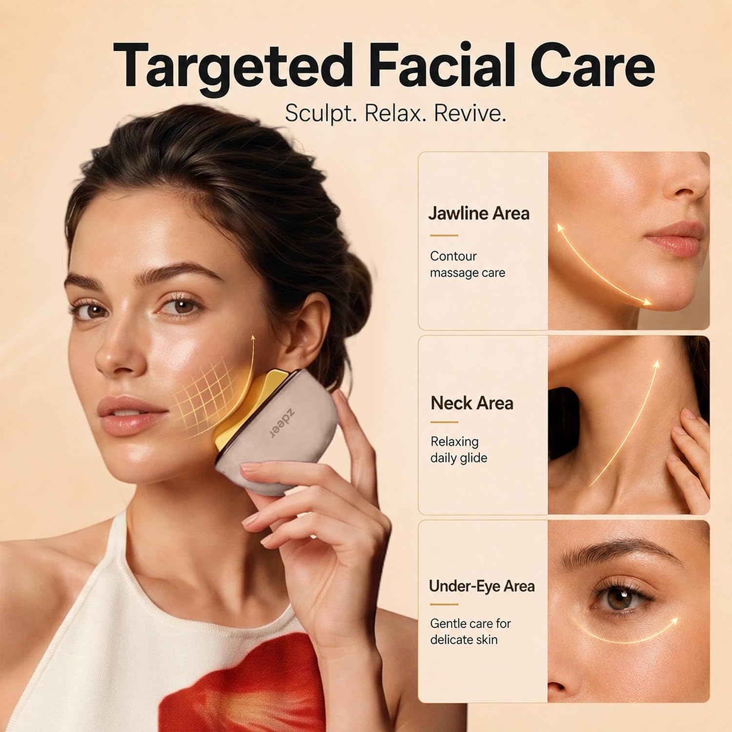 Thumbnail 5 de Zdeer Gua Sha Tool for Facial Lifting 🪪